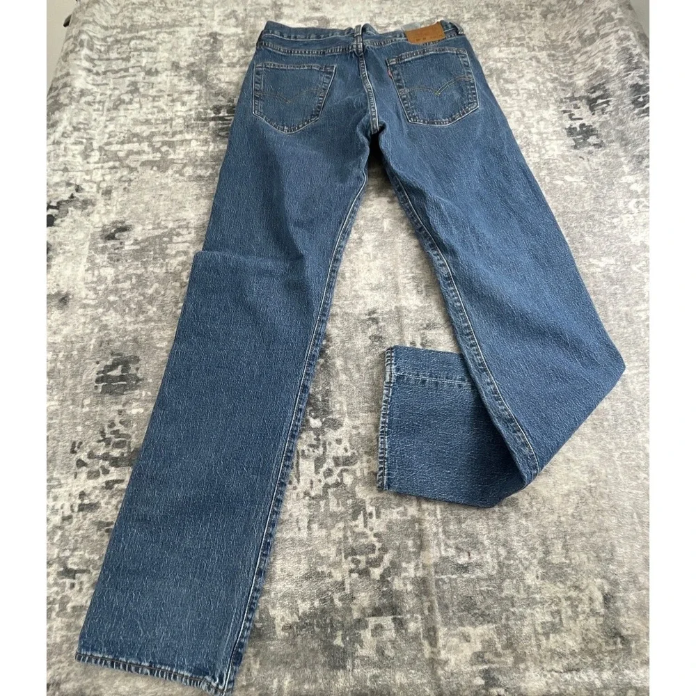 Levi's Mens 34x36 501 '93 Straight Leg Jeans Blue Denim Premium Button Fly